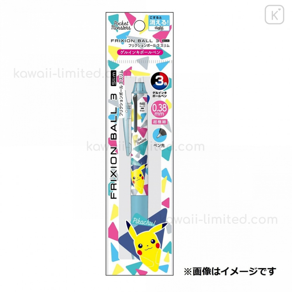 Kamio Japan Pokemon Pikachu Gel Ink Ballpoint Pen 0.38 8 Color Set 21470 JAPAN 