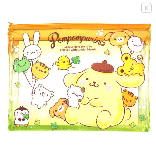 Sanrio A4 Zip Folder - Pompompurin - 1
