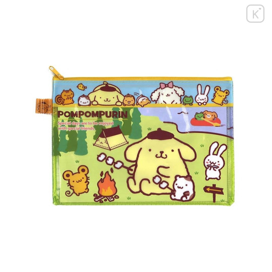 Sanrio A4 Zip Folder - Pompompurin : B - 1