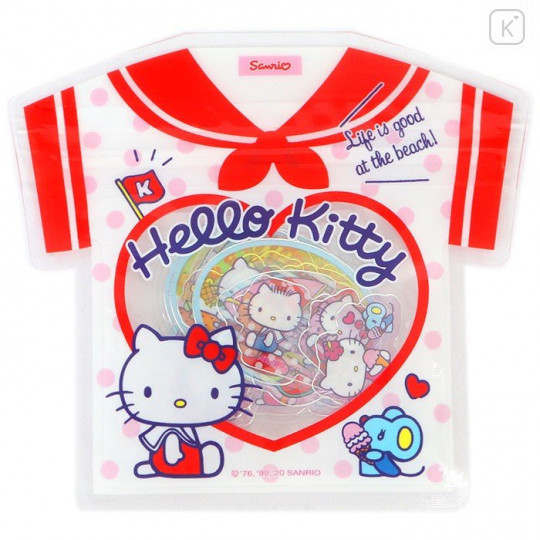 Japan Sanrio Summer Stickers with T-shirt Bag - Hello Kitty - 1
