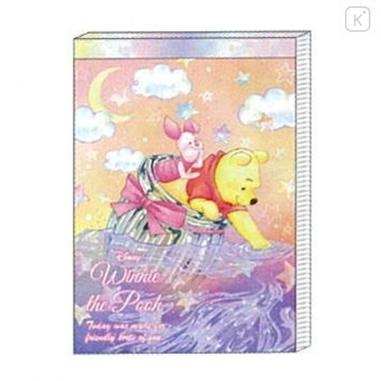 Japan Disney Mini Notepad - Winnie The Pooh & Piglet - 1