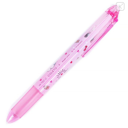 Japan Sanrio Hi-Tec-C Coleto 4 Color Multi Gel Pen - Hello Kitty - 2