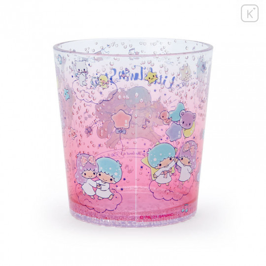 Japan Sanrio Clear Plastic Tumbler - Little Twin Stars - 2