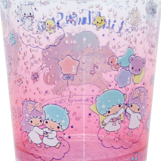 Japan Sanrio Clear Plastic Tumbler - Little Twin Stars - 4