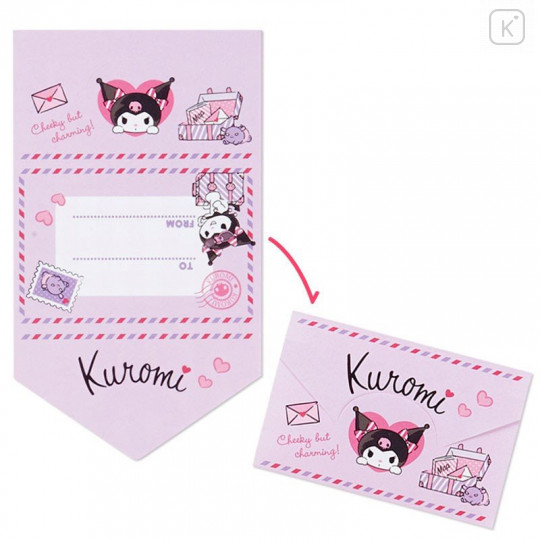 Japan Sanrio DIY Letter Set - Kuromi - 6