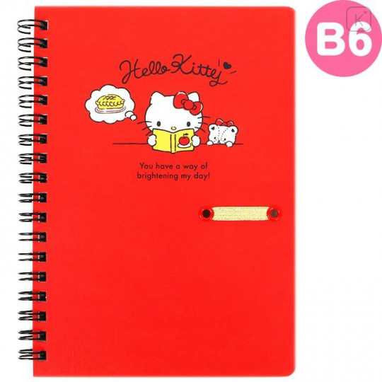Japan Sanrio B6 Twin Ring Notebook - Hello Kitty - 1