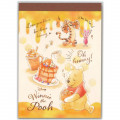 Japan Disney Mini Notepad - Winnie the Pooh & Dessert - 1