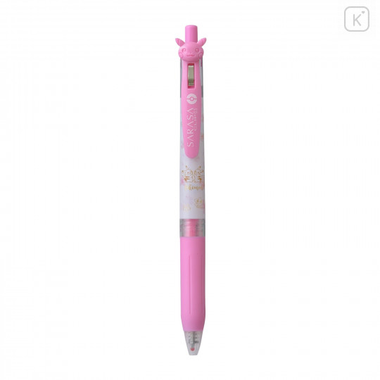 Japan Pokemon Sarasa Clip Gel Pen - Pikachu & Cherrim / Light Pink - 1