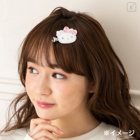 Japan Sanrio Hair Clips DX Set - Hello Kitty - 5