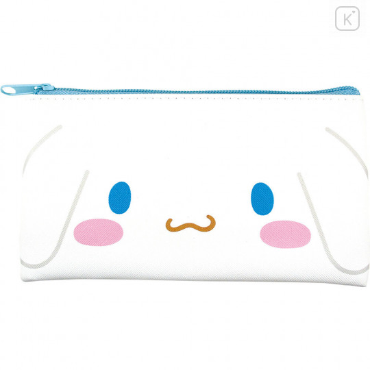 Japan Sanrio Flat Artificial Leather Pouch - Cinnamoroll - 1