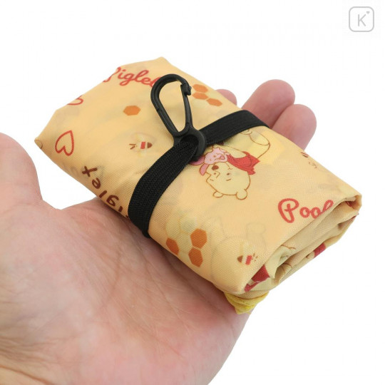 Japan Disney Smart Eco Shopping Bag - Winnie the Pooh / Yellow - 4
