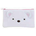 Japan Sumikko Gurashi Stuffy Flat Pouch (M) - Shirokuma - 1