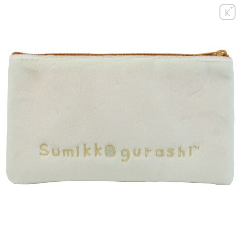 Japan San-X Sumikko Gurashi Stuffy Flat Pouch (M) - Cat - 4