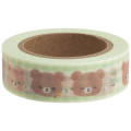 Japan San-X Washi Masking Tape - Chairoikoguma - 2