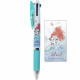 Japan Disney Jetstream 3 Color Multi Ball Pen - Little Mermaid Ariel Turquoise