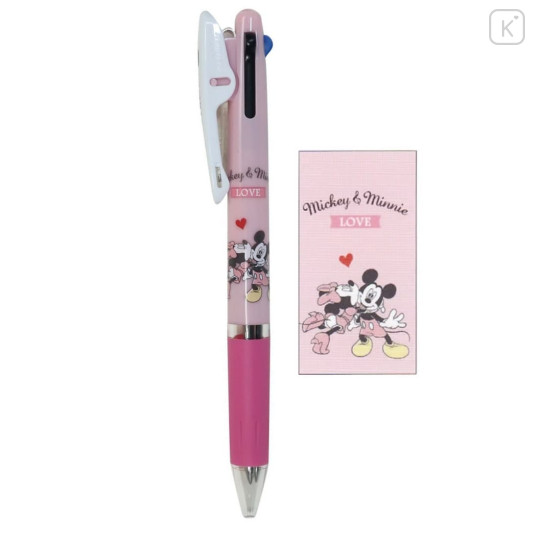 Japan Disney Jetstream 3 Color Multi Ballpoint Pen - Mickey & Minnie ...