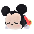 Japan Disney Store Plush Mascot Keychain - Mickey : Koro Koro Style Sleeping Friend - 1
