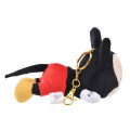 Japan Disney Store Plush Mascot Keychain - Mickey : Koro Koro Style Sleeping Friend - 4