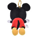 Japan Disney Store Plush Mascot Keychain - Mickey : Koro Koro Style Sleeping Friend - 5