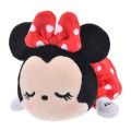 Japan Disney Store Plush Mascot Keychain - Minnie : Koro Koro Style Sleeping Friend - 1