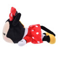 Japan Disney Store Plush Mascot Keychain - Minnie : Koro Koro Style Sleeping Friend - 3