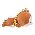 Japan Disney Store Plush Mascot Keychain - Dale : Koro Koro Style Sleeping Friend - 4