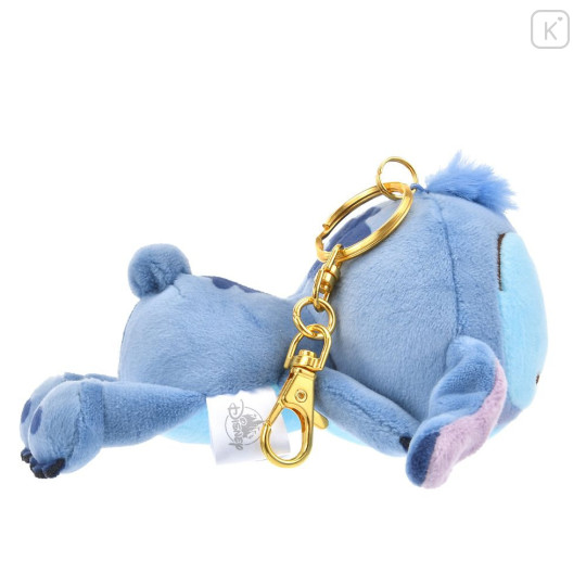 Japan Disney Store Plush Mascot Keychain - Stitch : Koro Koro Style Sleeping Friend - 4