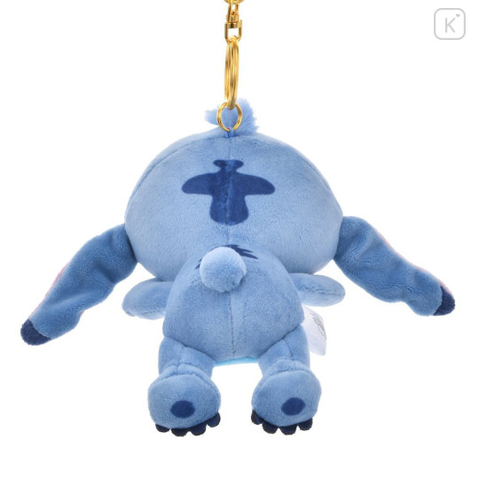 Japan Disney Store Plush Mascot Keychain - Stitch : Koro Koro Style Sleeping Friend - 5