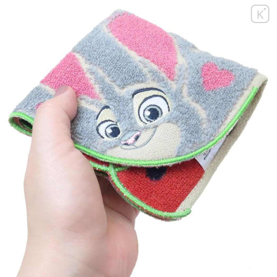 Japan Disney Jacquard Towel Handkerchief - Zootopia : Navy Grey - 3