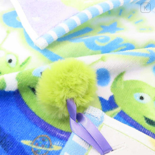 Japan Disney Jacquard Towel Handkerchief - Toy Story Little Green Men Aliens Colorful - 2