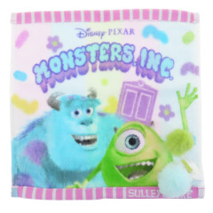 Japan Disney Jacquard Towel Handkerchief - Monsters Inc Mike & Sulley : Colorful
