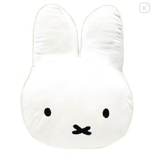 Japan Miffy Die-cut Cushion - Miffy : 70th Anniversary Hug Me Face - 1