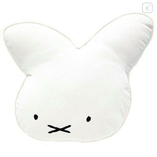 Japan Miffy Die-cut Cushion - Miffy : 70th Anniversary Hug Me Face Retro - 1