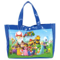 Japan Super Mario Waterproof Vinyl Beach Bag & Pool Tote - Characters Blue - 1