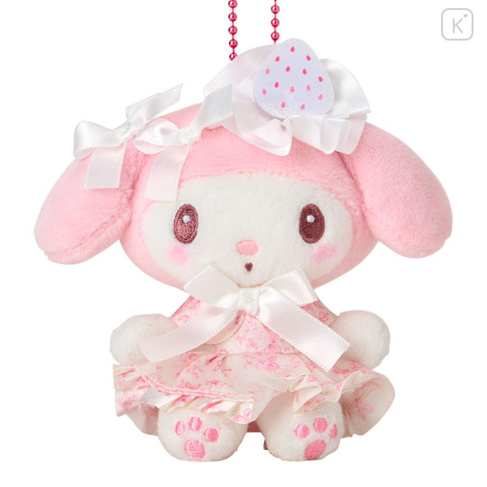 Japan Sanrio Mascot Holder - My Melody : 50th Anniversary White Strawberry - 2