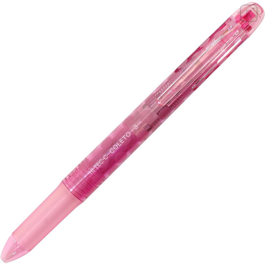 Japan Pilot Hi-Tec-C Coleto 3 Color Barrel - Dot Pink - 1