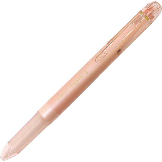 Japan Pilot Hi-Tec-C Coleto 3 Color Barrel - Pink Pearl - 1