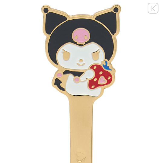 Japan Sanrio Original Stainless Spoon - Kuromi - 3