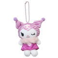 Japan Sanrio Mascot Holder - Kuromi : 20th Anniversary Zebra - 1