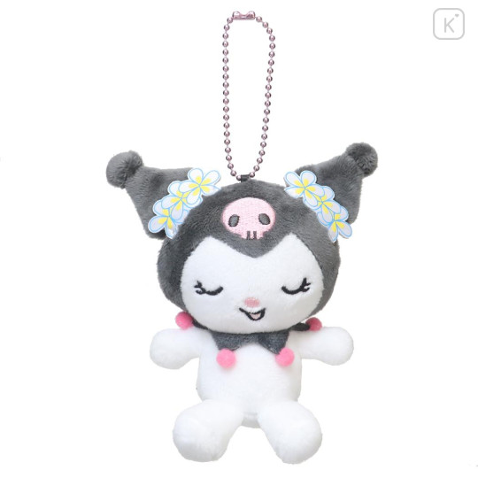 Japan Sanrio Mascot Holder - Kuromi : 20th Anniversary Flower - 1