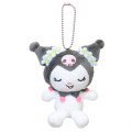 Japan Sanrio Mascot Holder - Kuromi : 20th Anniversary Flower - 1
