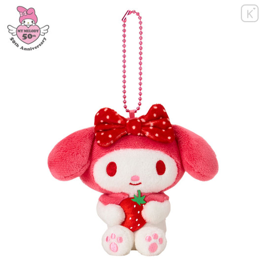 Japan Sanrio Mascot Holder - My Melody : 50th Anniversary Pink Dot - 1