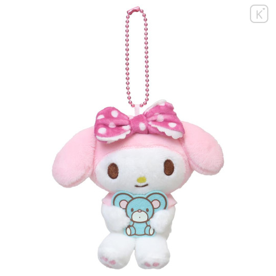Japan Sanrio Mascot Holder - My Melody : 50th Anniversary Dot Ribbon - 1