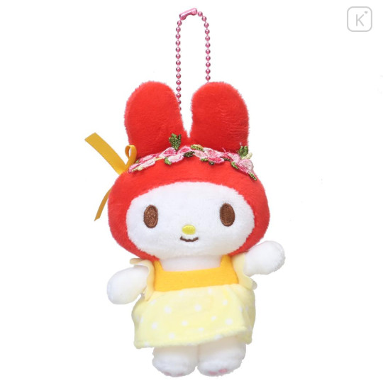Japan Sanrio Mascot Holder - My Melody : 50th Anniversary One Piece Yellow - 1