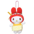 Japan Sanrio Mascot Holder - My Melody : 50th Anniversary One Piece Yellow - 1