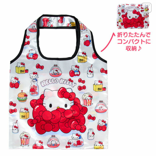 Japan Sanrio Satin Eco Bag - Hello Kitty - 1