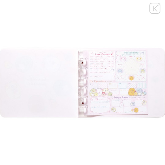 Japan San-X Original Friendship Profile Memory Book Mini Binder - Sumikko Gurashi : Ribbon Sky Party - 2