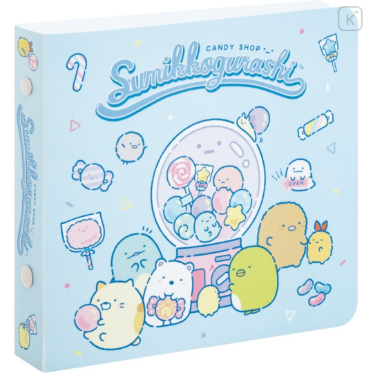 Japan San-X Original Friendship Profile Memory Book Mini Binder - Sumikko Gurashi : Candy Blue - 1