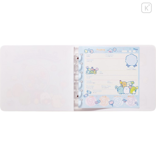 Japan San-X Friendship Profile Memory Book Mini Binder - Sumikko Gurashi : Candy Blue - 2