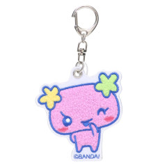 Japan Tamagotchi Embroidered Patch Mascot Bag Charm Keychain - Flower Fleur